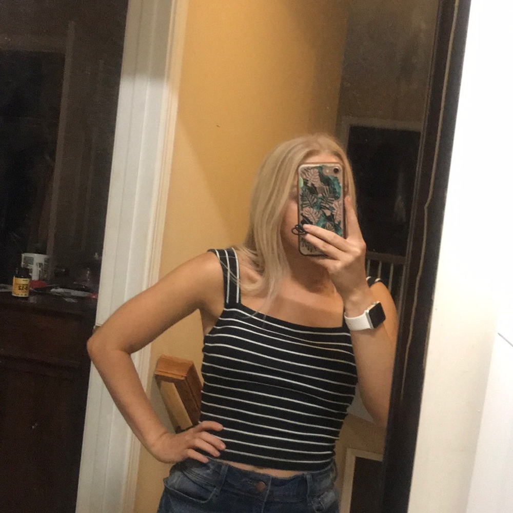 Striped crop top